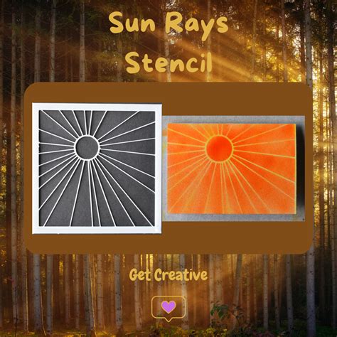 STL file Sun Rays Stencil・3D printer model to download・Cults