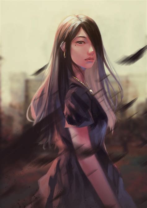 Crow Girl by Simple-illust on DeviantArt