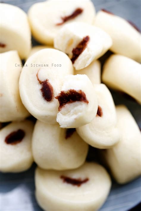 Mini Sweet Bean Paste Buns - China Sichuan Food