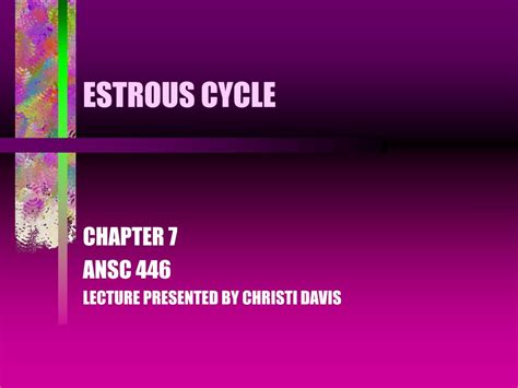 PPT - ESTROUS CYCLE PowerPoint Presentation, free download - ID:3122851