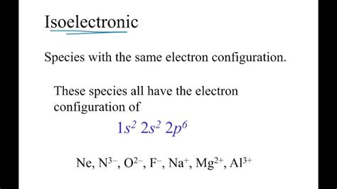 CHM122 3_2_5 Electron Configuration Anions Isoelectronic - YouTube