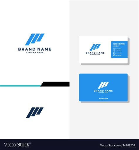 Consulting letter m concept logo designs business Vector Image