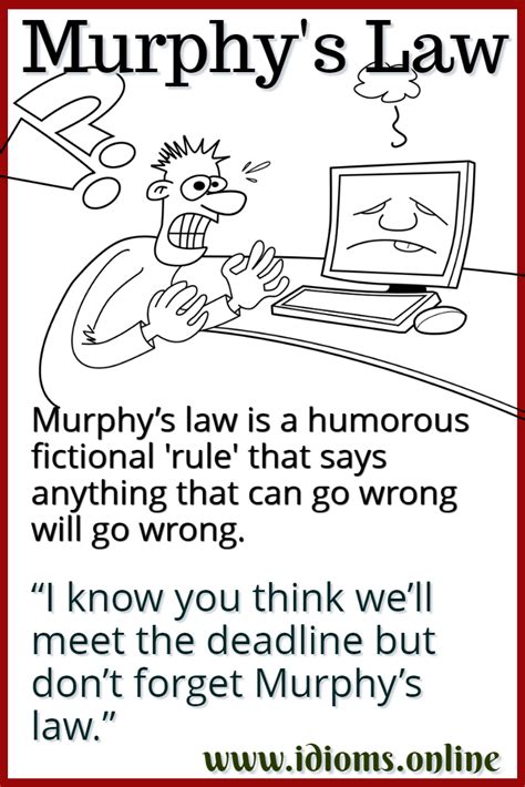 Murphy’s Law | Idioms Online