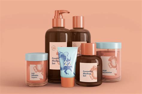 77+ Free PSD Cosmetic Packaging Mockups for creative designers & Premium Version! | Free PSD ...