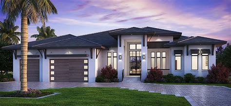 Plan 52961 | One Story Best Selling Florida Style House Plan | Florida house plans, Modern style ...