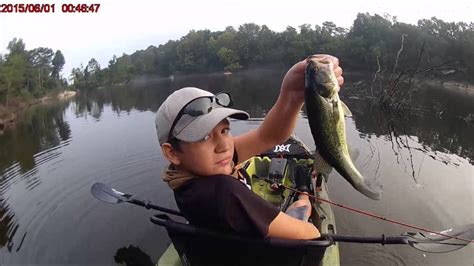 Kayak Bass Fishing Sabine River 20 Aug 16 - YouTube