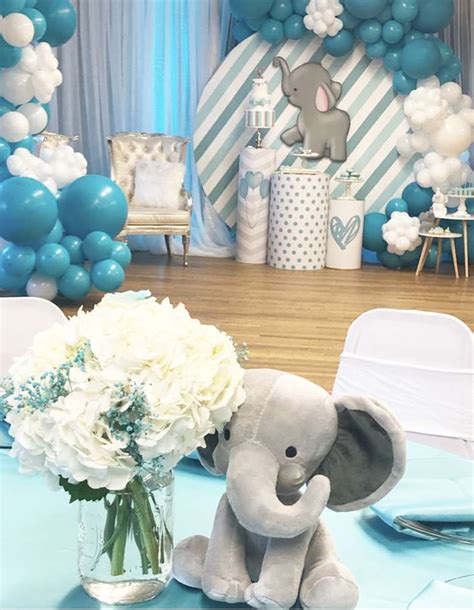 Elephant Baby Shower Party Ideas | Photo 2 of 16 | Catch My Party Baby ...