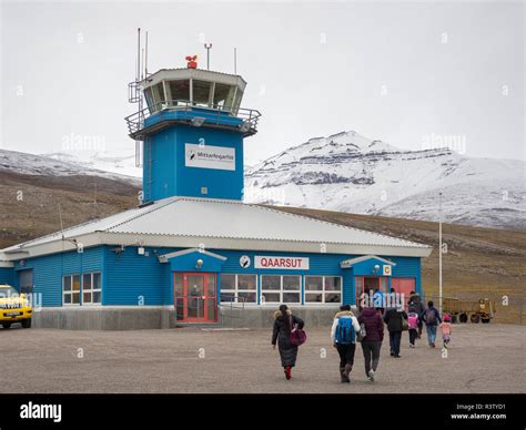 Qarsuut Airport. Greenland, Denmark (Editorial Use Only Stock Photo - Alamy