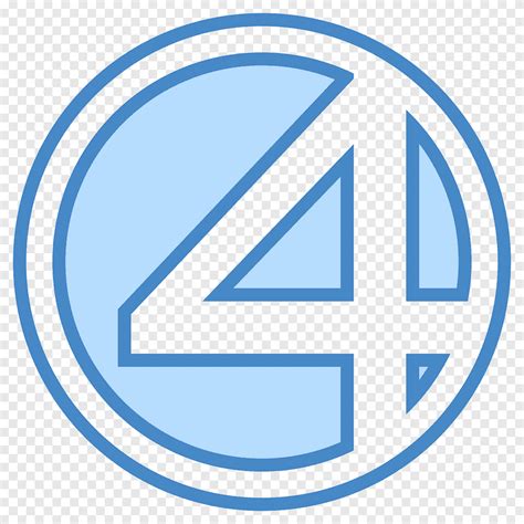 YouTube Logo Fantastic Four Symbol, fantastic, blue, angle png | PNGEgg