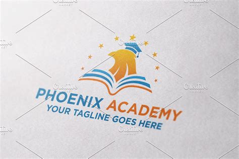 Phoenix Academy School Logo | Creative Illustrator Templates ~ Creative ...