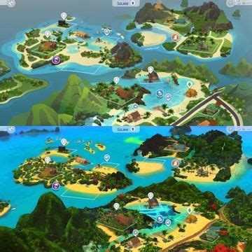 Sulani Map Replacement - DOWNLOAD | 20th Century Plumbob | Sims 4 gameplay, The sims 4 packs ...