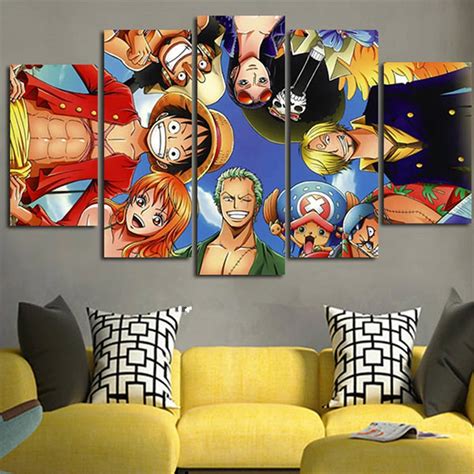 5Piece Wall Posters Printed One Piece Canvas Painting Home Decor Quadros Picture For Living Room ...