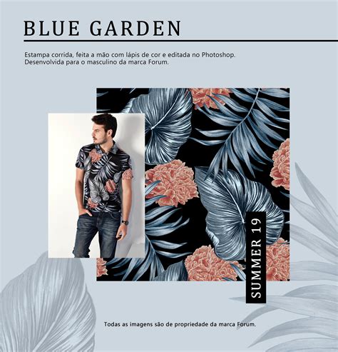 Blue Garden on Behance