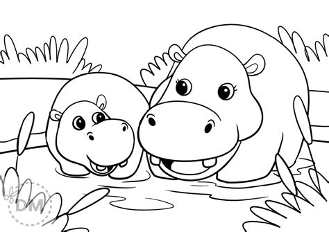 Hippo Campus Coloring Page