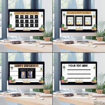 Fall Virtual Bulletin Board Templates by Ashley McKenzie | TpT