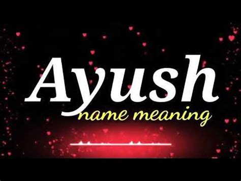 Ayush name meaning status video 🤗🤗| meaning of Ayush name name | ayush ...