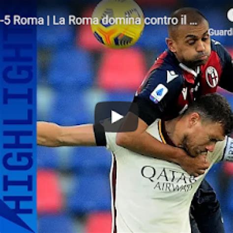 Bologna-Roma 1-5 | Gol e Highlights | Giornata 11 | Serie A TIM 2020/21 - VIDEO UFFICIALE SERIE ...