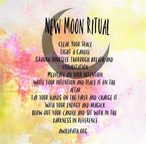 New Moon Rituals Pdf