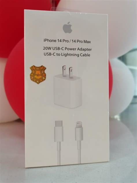 Iphone 14 Pro / IPhone 14 Pro Max Charger / 20W USB-C Power Adapter + USB-C to Lightning Cable ...