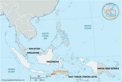 Tambora Volcano Map