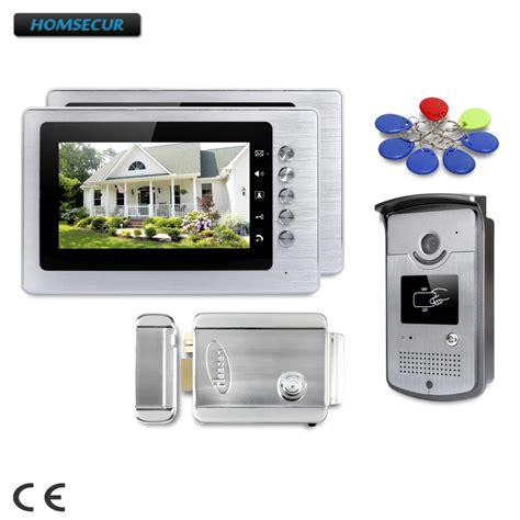 HOMSECUR 7inch Wired Video Door Phone Intercom System with Mute Mode for Home Security : XC001 ...