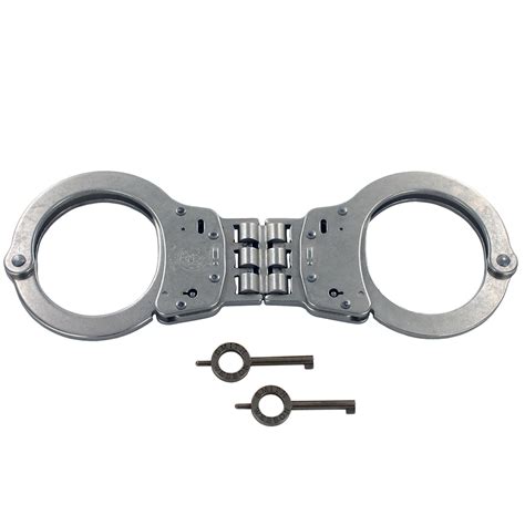 Smith & Wesson Model 300 Hinged Satin Nickel Handcuffs