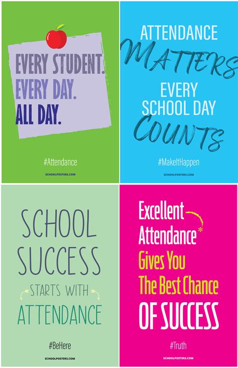 Attendance Poster Package – SchoolPosters.com LLC