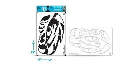 LSU Tiger Eye Stencil - Multi-Purpose LSUOOS-503 | U-Stencil - A ...