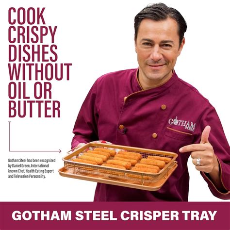 Gotham Steel Copper Non-Stick Baking Tray - Rectangular Aluminum Oven Safe Bakeware - Includes ...