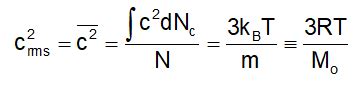 Root mean Square speed Derivation formulas and Examples