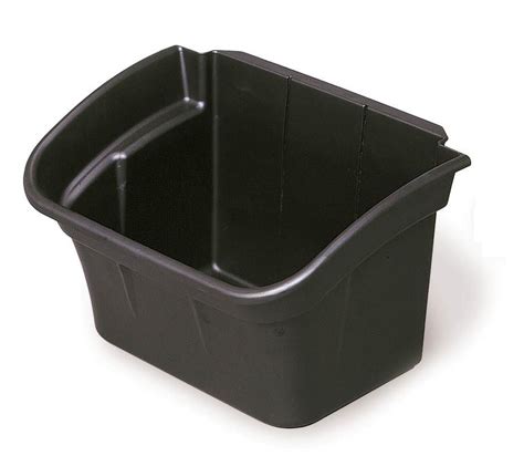 Rubbermaid 3354-88 Utility Cart Bin 4 gal - Black - Cart Accessories - Material Handling