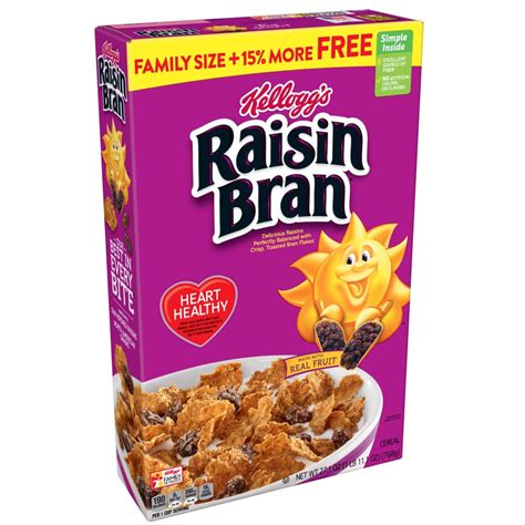 Kellogg's Raisin Bran, Breakfast Cereal, Original, 27.1 Oz - Walmart ...