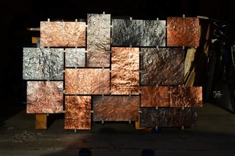 Hammered Copper wall art - Modern - Artwork - milwaukee - by Fabitecture LLC