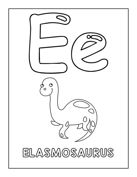 Dinosaur Alphabet Coloring Pages Coloring Pages