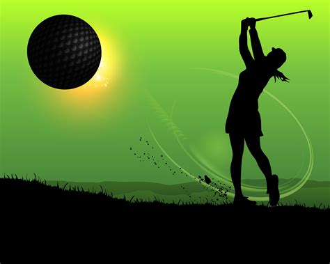 Silhouette woman golfer | Woman silhouette, Sunset silhouette, Silhouette