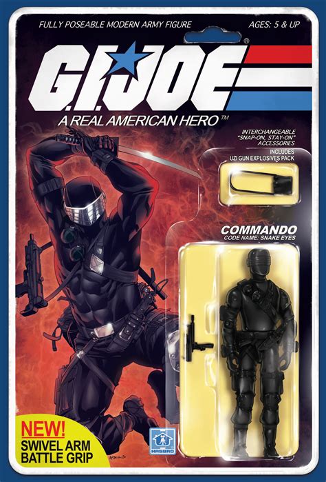 Hall of Comics Exclusive G.I. Joe #215 Snake Eyes Action Figure Variant | CBSI Comics