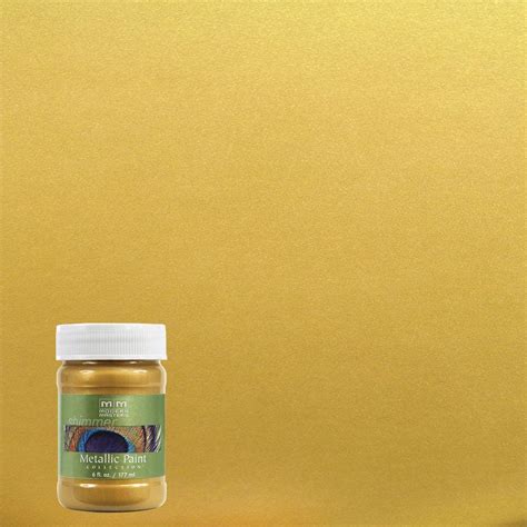 Modern Masters 6 oz. Rich Gold Metallic Interior/Exterior Paint-ME70106 - The Home Depot