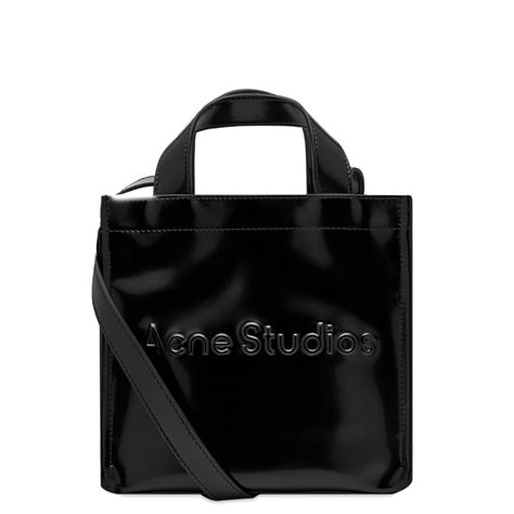 Acne Studios Logo Shopper Mini Bag Black | END.