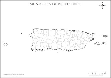 Mapa De Puerto Rico Sin Los Nombres De Los Pueblos - Printable Online