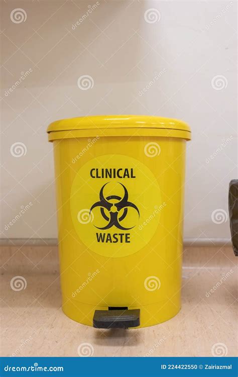 View of Yellow Bin Clinical Waste at the Hospital Stock Photo - Image ...