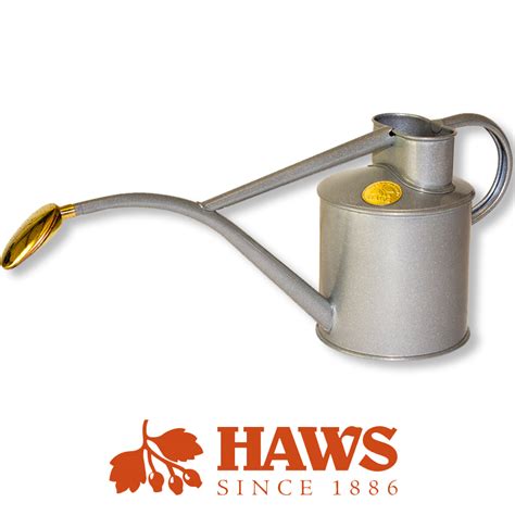 1 Litre Haws Indoor Metal Watering Cans With Oval All Brass Rose ...