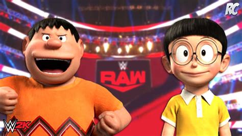 Nobita vs Gian fight in WWE Raw 2020 full match – Doraemon Hindi ...