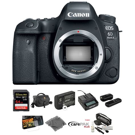 Canon EOS 6D Mark II DSLR Camera Body Deluxe Kit B&H Photo Video