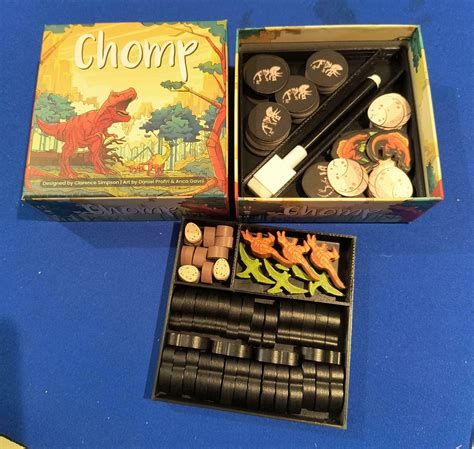 Free STL file Chomp board game insert and organizer - for deluxe components and expansion ♟・3D ...