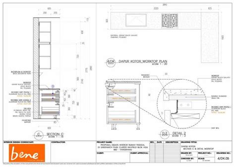 Gambar Kerja Desain Interior - Homecare24