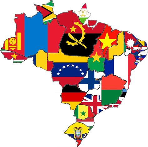 Brazilian states as countries with similar area.... - Maps on the Web