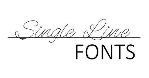 All Single Line Fonts