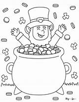 Leprechaun Coloring Pages Free sketch template