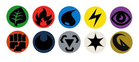 Pokemon TCG Energy Symbols Button Designs