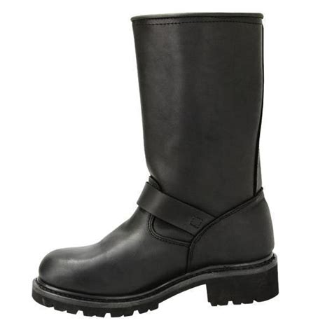 Xelement 1445 Men's Black Steel Toe Motorcycle Engineer Boots